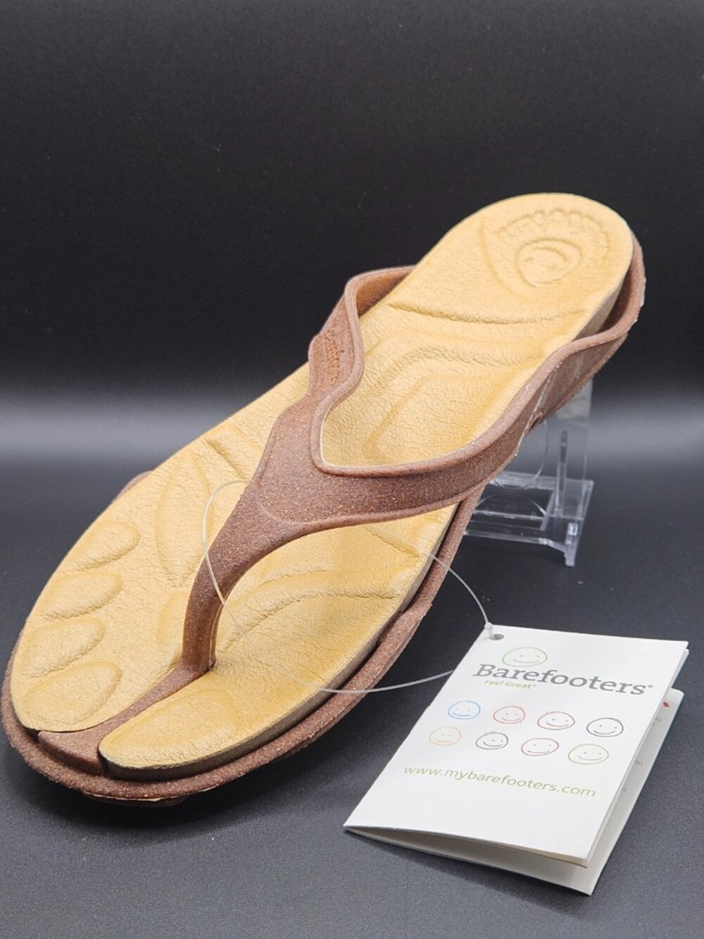 NIB Barefooters "Feel Great" CorksiLite Active Recovery Comfort Sandal